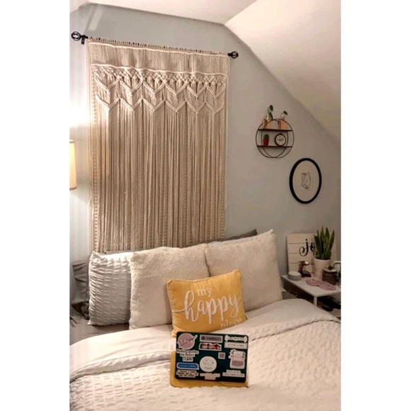 Hippie Macrame Nomadic Handmade Bohemian Wall/Room Decor for Patio/Curtains - Picture 7 of 10